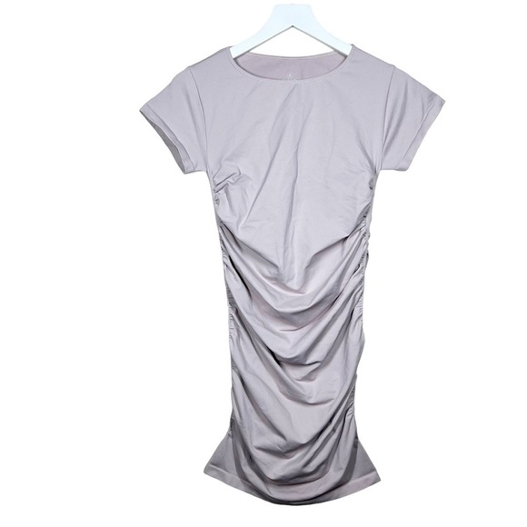 BLANQI Womens Maternity Everyday Cap Sleeve Fitted Dress Size S/M Frosty Pink - Picture 1 of 8